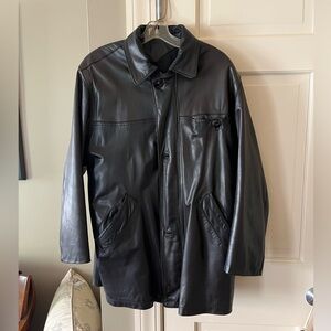 Men's Black Leather Jacket